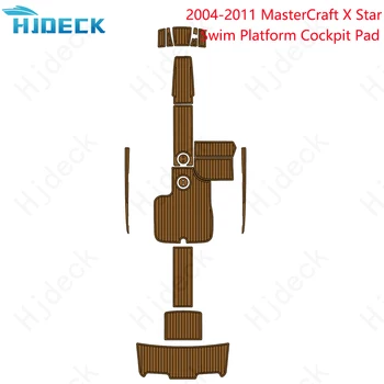 2004-2011 MasterCraft XStar Плавательная платформа Коврик Лодка EVA Foam Teak Палуба Накладка на пол Коричневый