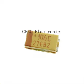 200PCS 16V10UF 106C Тип A 3216 Оригинальный чип танталовый конденсатор TAJA106K016RNJ 1206