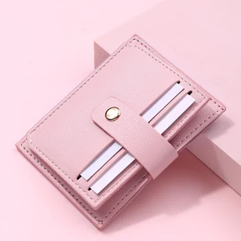 2022 Новый женский кошелек Короткий кошелек для монет Модный PU Кожа Мульти-карточный держатель для бит-карт Мини-клатч для девочки