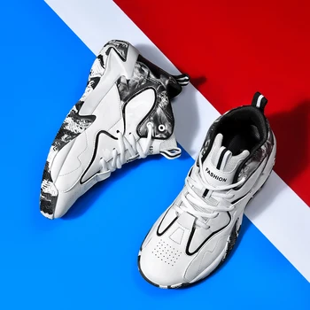 2022 Пара кроссовок Мужская баскетбольная обувь на воздушной подушке Женская кожаная спортивная обувь Мужские кроссовки Высокие водонепроницаемые ботинки