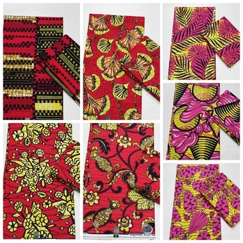 2023 Высококачественная африканская ткань из настоящего воска в Анкаре Настоящая гарантированная восковая ткань для батика 100% хлопок в нигерийском стиле мягкая ткань для платья