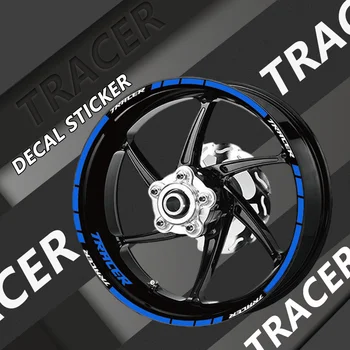 2023 Наклейка на колесо мотоцикла со светоотражающей полосой Наклейки на обод шины для YAMAHA TRACER 7 / GT TRACER9GT TRACER700 700GT TRACER900 900GT