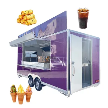 2023 Розничная американская тележка для грузовиков с едой с прицепами-рефрижераторами Прицеп Великобритании по стандартам США