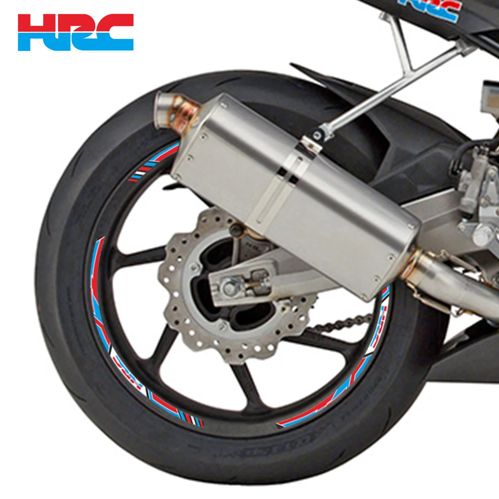 Для Honda HRC REPSOL CBR250RR CBR400RR CBR600RR CBR1000RR 17-дюймовые аксессуары для мотоциклов Обод Колесо Наклейка Светоотражающие наклейки - 2