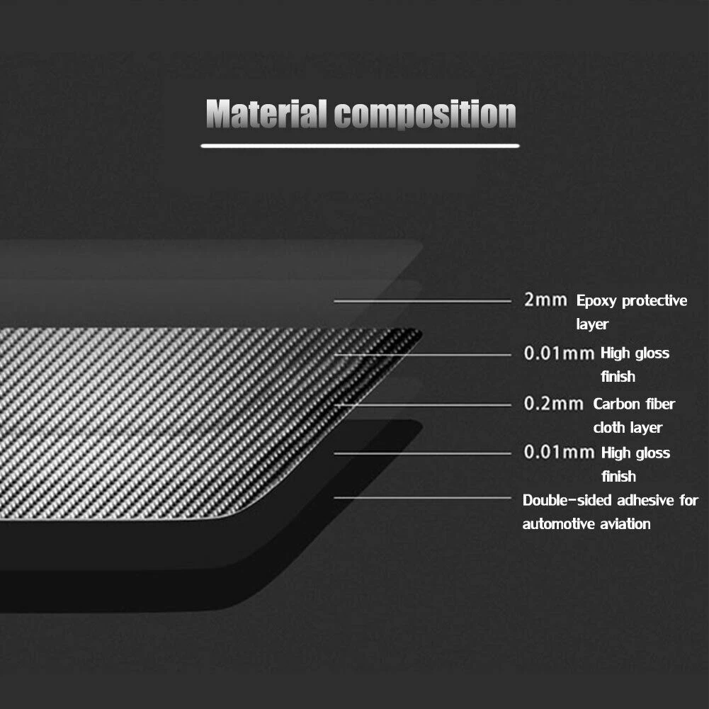 Переключатель регулировки зеркала заднего вида из углеродного волокна Декоративная отделка для Nissan Sentra Sylphy 2016-2019 Аксессуары - 3