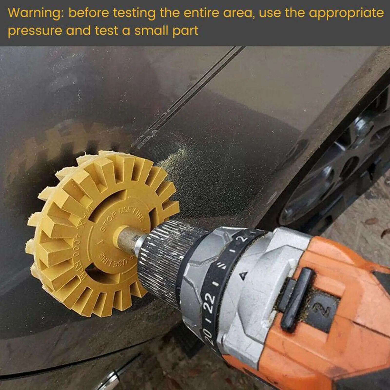 4-дюймовое универсальное резиновое колесо-ластик для удаления автомобильного клея клейкая наклейка авто ремонт краски инструмент резиновый ластик колесо D9S6 - 1