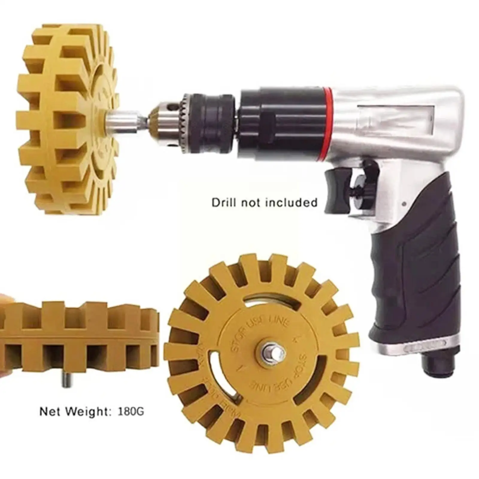 4-дюймовое универсальное резиновое колесо-ластик для удаления автомобильного клея клейкая наклейка авто ремонт краски инструмент резиновый ластик колесо D9S6 - 4