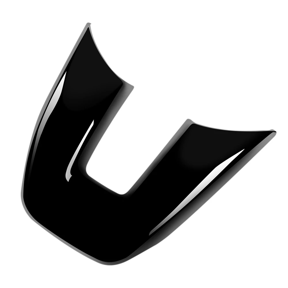  Автомобильная глянцевая черная V-образная крышка панели рулевого колеса Отделка отделки Наклейка на рамку для Honda Vezel HR-V HRV 2021 2022 - 4