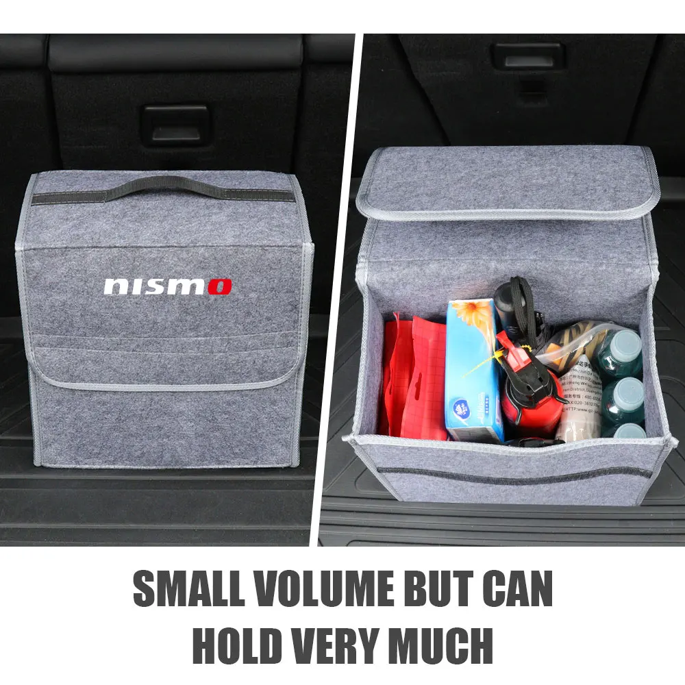  Автомобильный багажник большой емкости для хранения складной войлочный ящик для хранения инструментов с несколькими карманами для Nissan Nismo X-Trail Juke Teana J32 Altima - 3