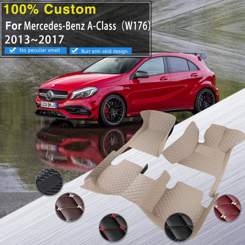 Автомобильный коврик для Mercedes-Benz A-Class W176 A45 AMG 2013~2017 Водонепроницаемые ленты Para Carro Автомобильный багажник Коврик Автомобильные аксессуары - 0