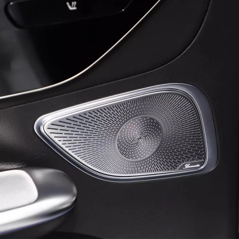 Детали модификации динамика автозвука Крышка звукового сигнала Берлин Защитный чехол для Mercedes-Benz EQE Sedan версии Переоборудование автомобиля - 3