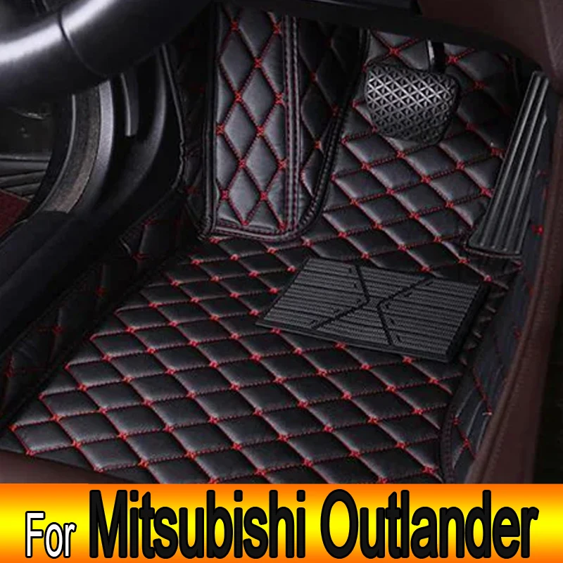 Автомобильные коврики для Mitsubishi Montero Outlander Airtrek CU ZE ZF 2001~2006 Кожаные коврики Ковры Автомобильные аксессуары 2002 2003 - 0