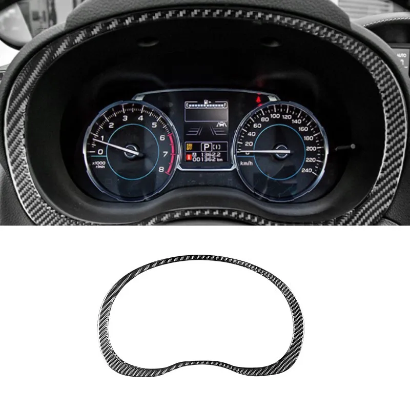  Дисплей приборной панели Панель Панель Отделка Рамка Отделка Наклейка Углеродное Волокно Для Subaru Forester 2013-2018 Наклейка для аксессуаров интерьера автомобиля - 0