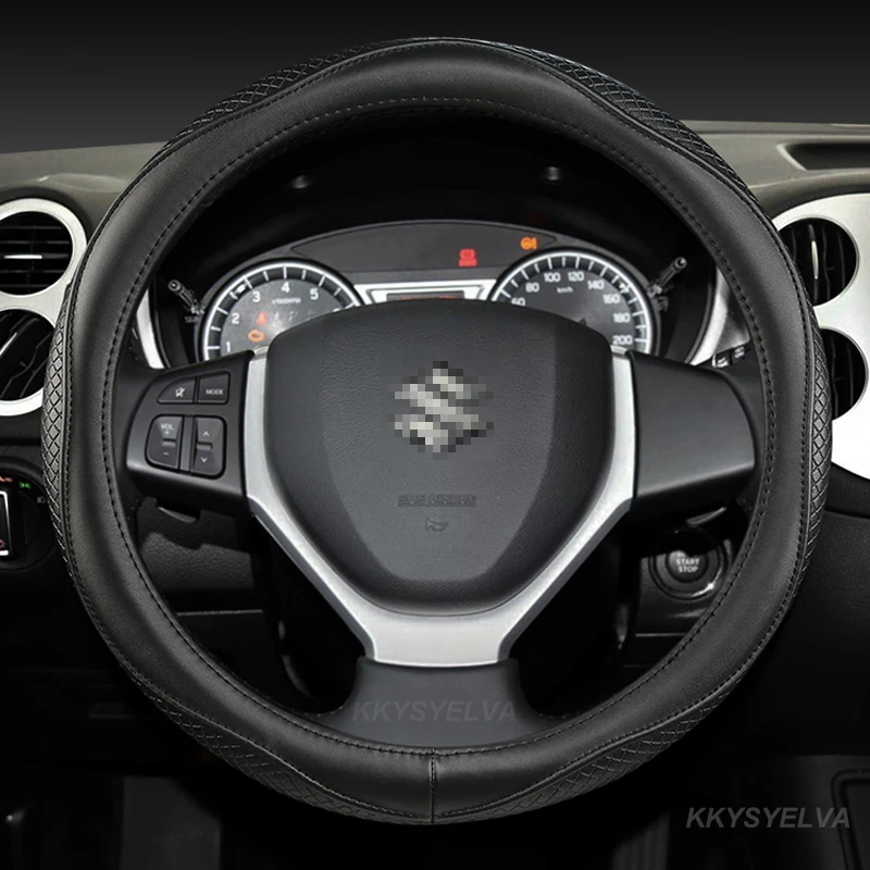 Чехол на рулевые колеса 38 см Подлинный для Suzuki Alivio/Ciaz Baleno Celerio Jimny SX4 S-Cross Grand Vitara Aerio Kizashi Liana - 0