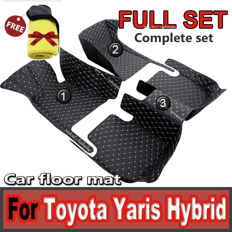 Автомобильные коврики для Toyota Yaris Hybrid Mazda2 Hybrid MXPH11 2021 2022 2023 Водонепроницаемая защитная накладка Напольное покрытие Автомобильные аксессуары - 0