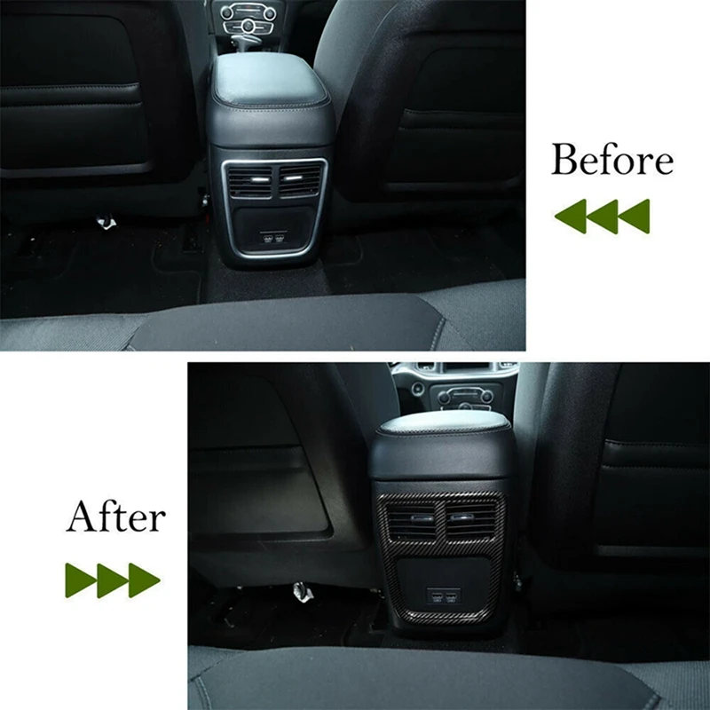  Автомобильный задний воздуховыпуск Вентиляционное отверстие Отделка рамы ABS ABS для Dodge Charger Chrysler 300C 2011-2021 Аксессуары - 2