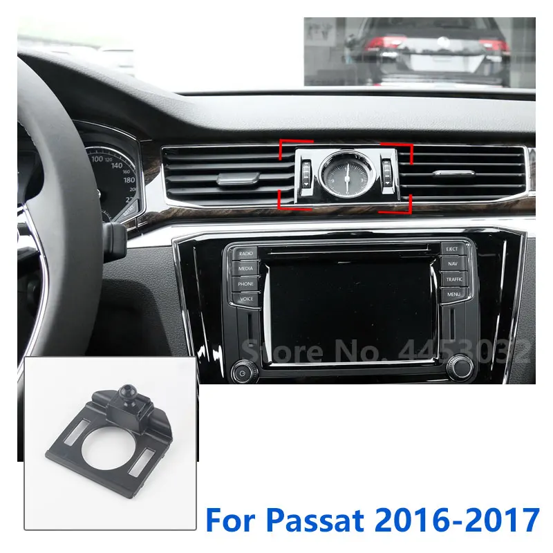 17 мм Специальные крепления для Volkswagen Passat b8 b7 b6 Автомобильный держатель для телефона GPS Фиксированный кронштейн Аксессуары для основания воздуховода 2011-2022 - 1