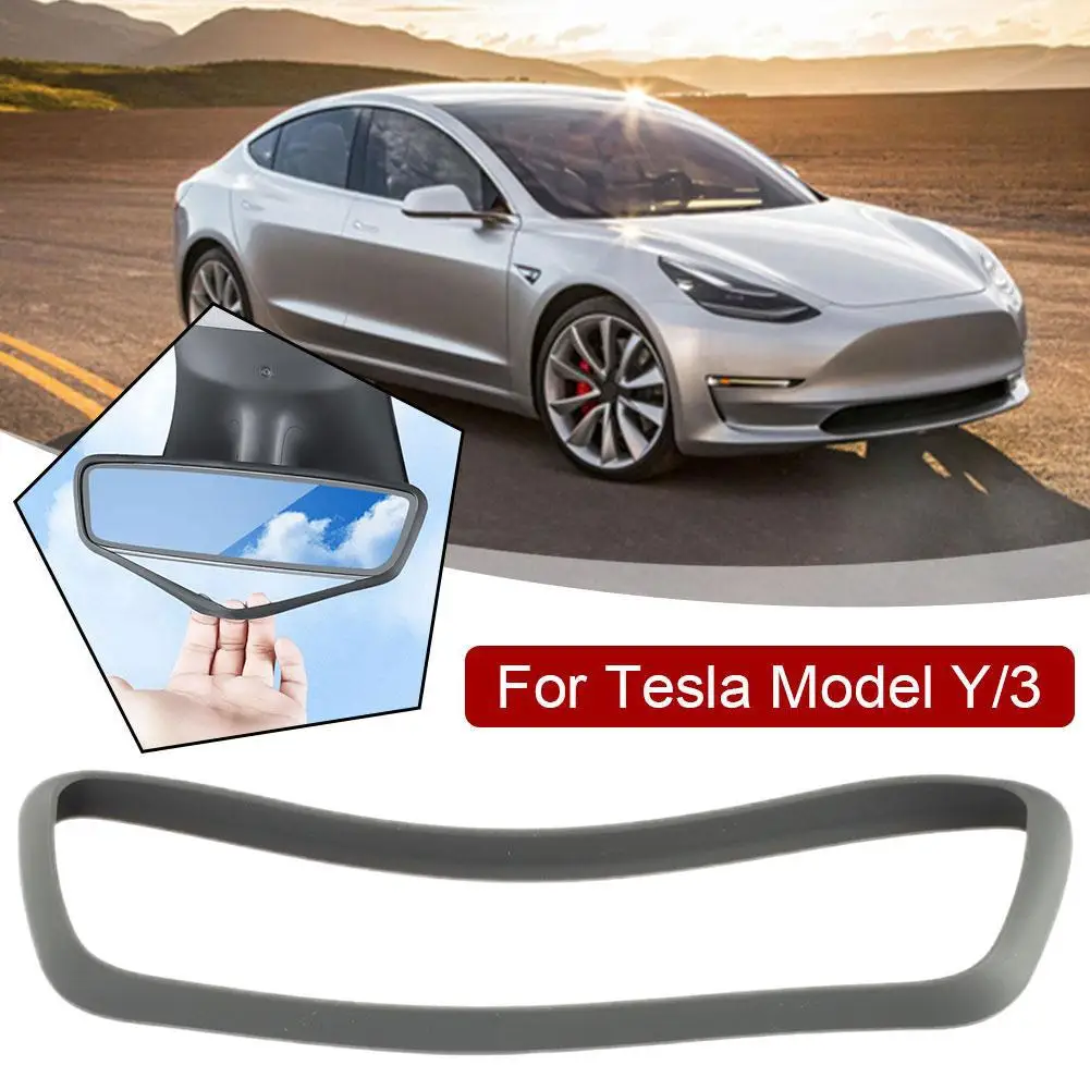 Силиконовый защитный чехол для зеркала заднего вида для Tesla Model 3 Y Зеркало заднего вида Защита экрана Чехол Аксессуары D2U7 - 1