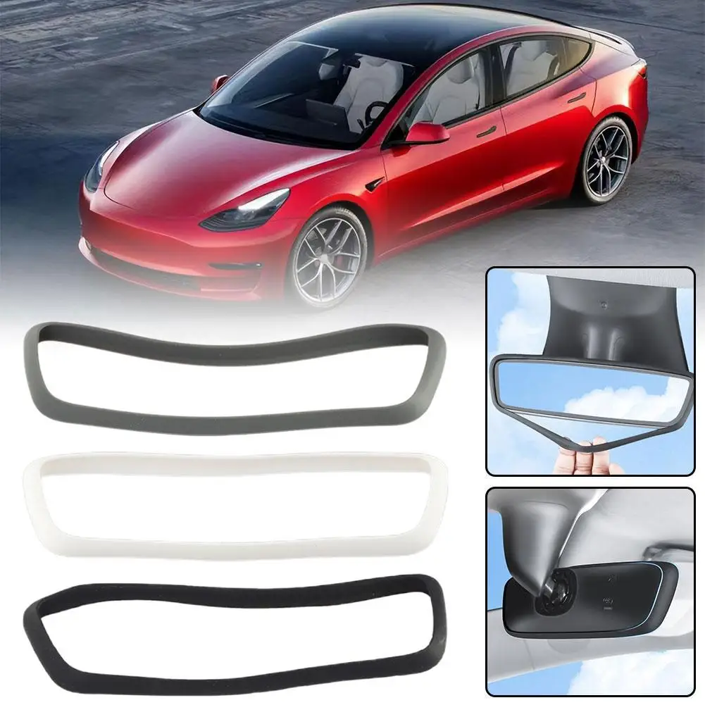 Силиконовый защитный чехол для зеркала заднего вида для Tesla Model 3 Y Зеркало заднего вида Защита экрана Чехол Аксессуары D2U7 - 2