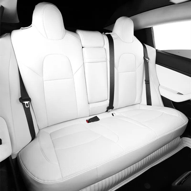 Для Tesla Model 3 Y Чехол на сиденье Nappa Leather OEM Design Half Full Surround Оптовая цена Автомобильные модифицированные аксессуары для интерьера - 3
