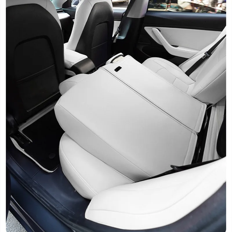Для Tesla Model 3 Y Чехол на сиденье Nappa Leather OEM Design Half Full Surround Оптовая цена Автомобильные модифицированные аксессуары для интерьера - 4