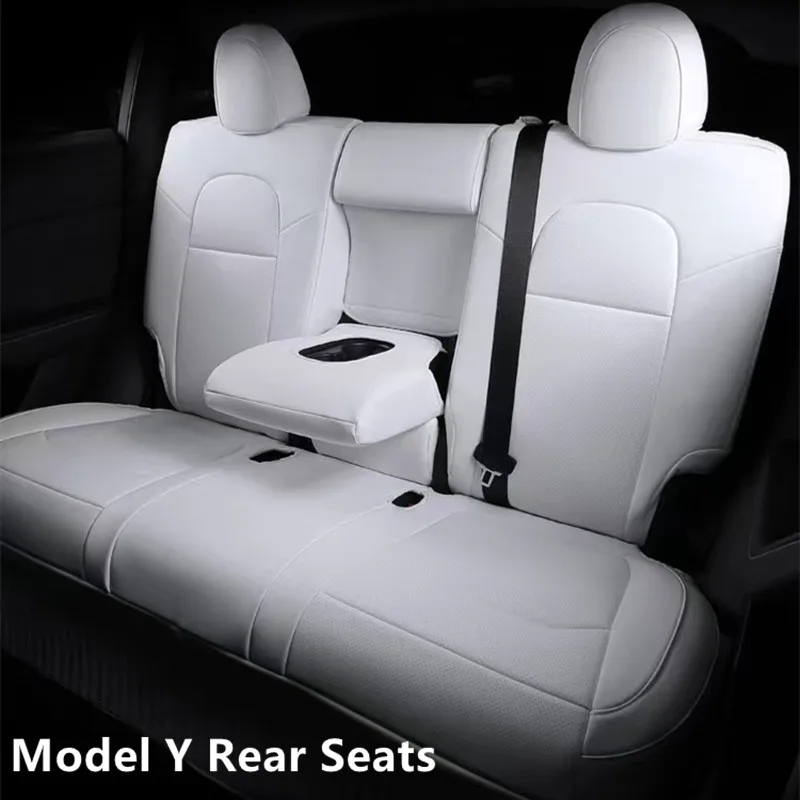 Для Tesla Model 3 Y Чехол на сиденье Nappa Leather OEM Design Half Full Surround Оптовая цена Автомобильные модифицированные аксессуары для интерьера - 5