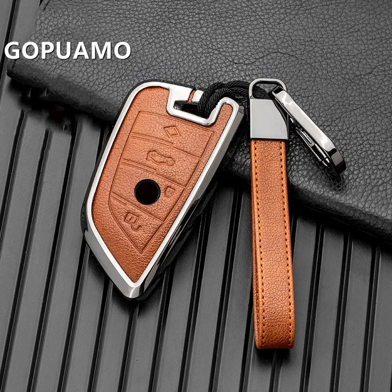  Автомобильный чехол для ключей Чехол Сумка для ключей для Bmw F20 G20 G30 X1 X3 X4 X5 G05 X6 Аксессуары Держатель для стайлинга автомобиля Корпус оболочки Брелок Защита - 0