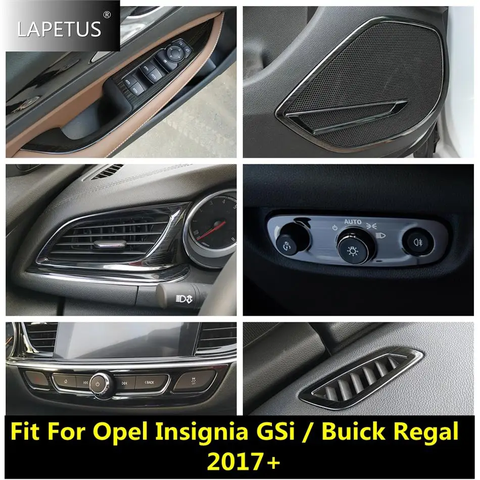  Дверной динамик / Кнопка подъема окна / Накладка крышки вентиляционного отверстия кондиционера для Opel Insignia GSi / Buick Regal 2017 - 2021 Автомобильные черные аксессуары - 0