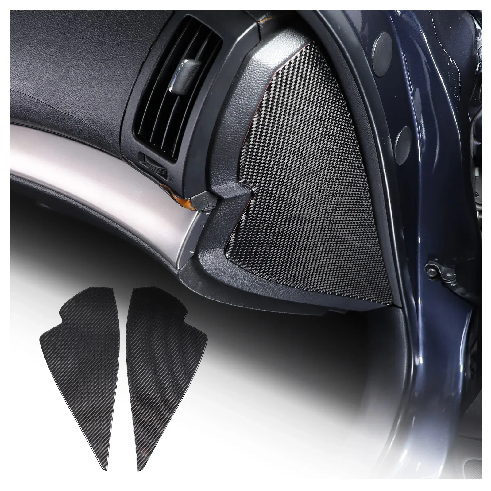  Мягкая панель из углеродного волокна Наклейки на буферную накладку для 2007-2013 Infiniti G25 G35 G37 Автомобильные аксессуары - 0