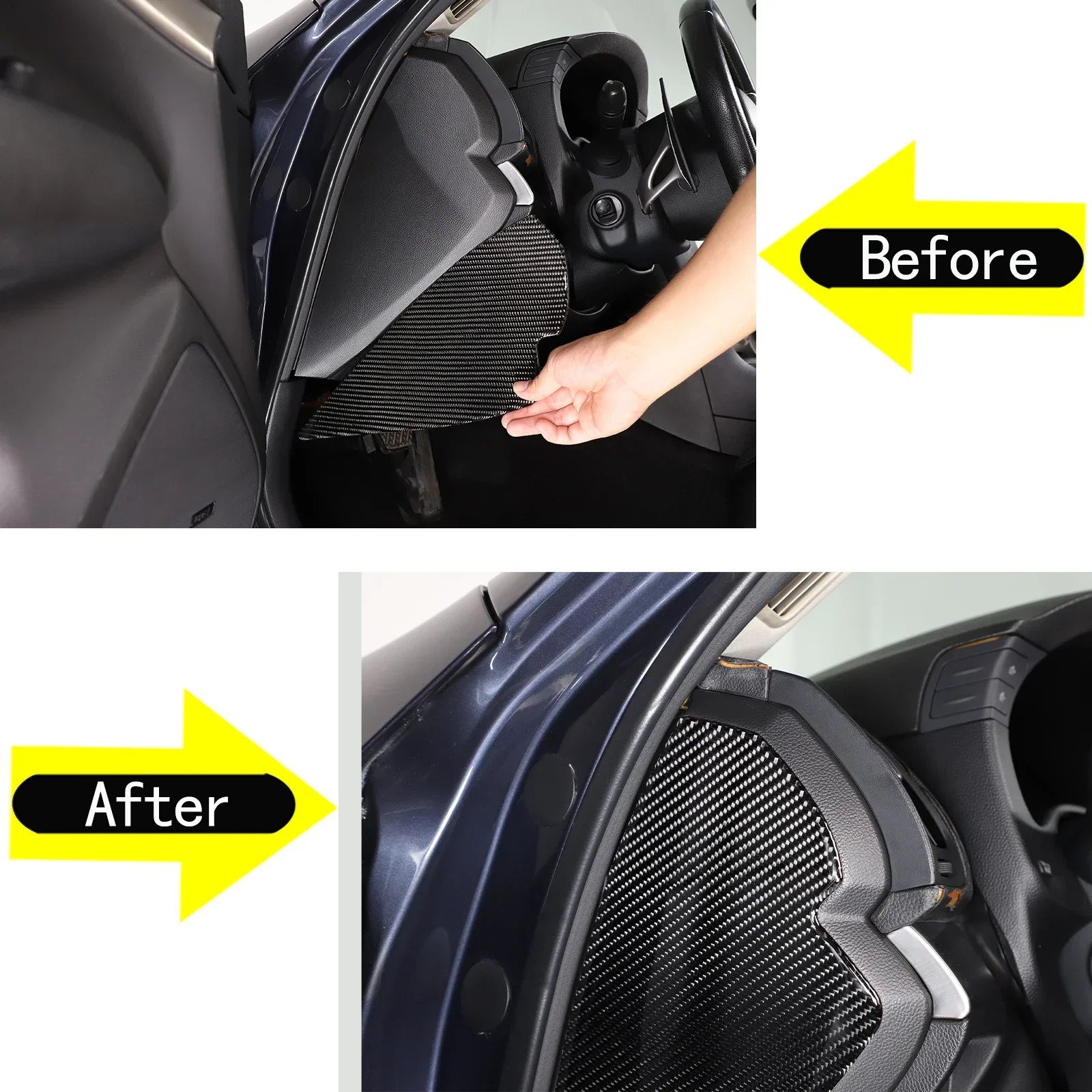 Мягкая панель из углеродного волокна Наклейки на буферную накладку для 2007-2013 Infiniti G25 G35 G37 Автомобильные аксессуары - 1