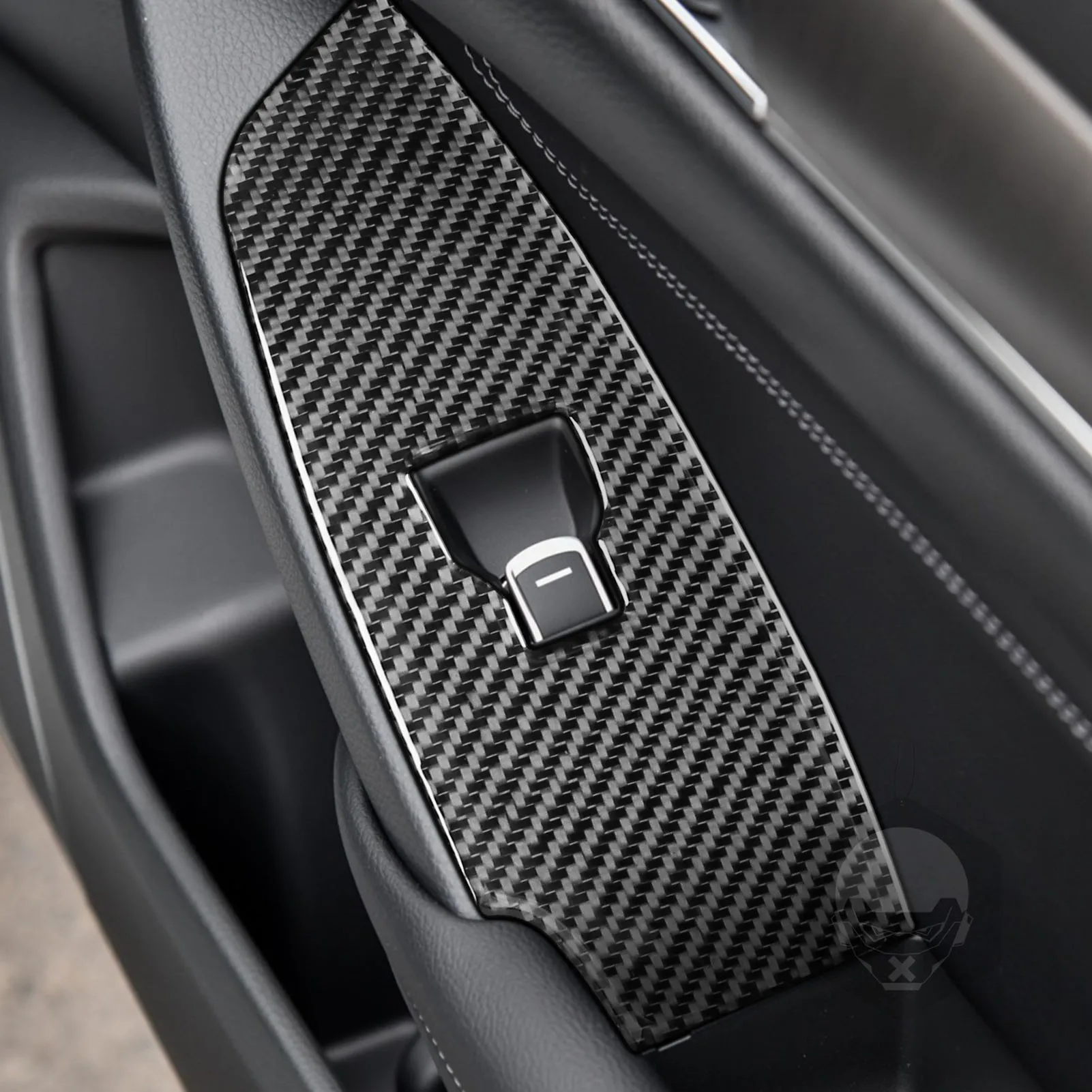  для Honda Accord 10th Gen 2018 2019 2020 2021 Аксессуары из углеродного волокна Автомобильные окна Интерьер Окна Панель управления Наклейка Украшение - 1
