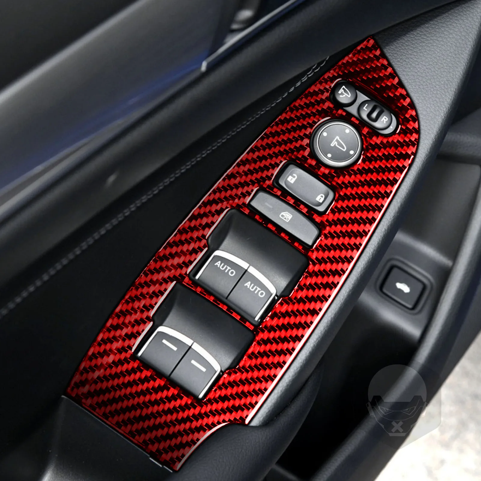  для Honda Accord 10th Gen 2018 2019 2020 2021 Аксессуары из углеродного волокна Автомобильные окна Интерьер Окна Панель управления Наклейка Украшение - 3