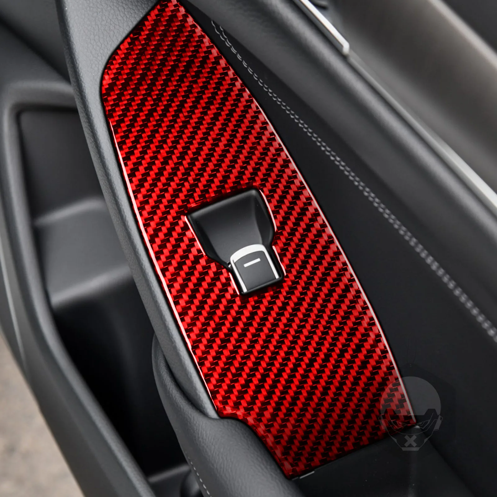  для Honda Accord 10th Gen 2018 2019 2020 2021 Аксессуары из углеродного волокна Автомобильные окна Интерьер Окна Панель управления Наклейка Украшение - 4