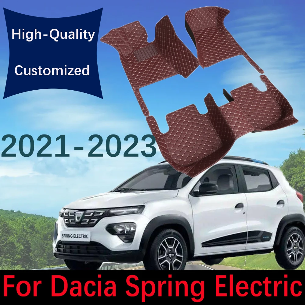 Автомобильные коврики для Dacia Spring Electric Renault City K-ZE Renault Kwid E-Tech Electric 2021~2023 Водонепроницаемая подушка Автомобильные аксессуары - 0