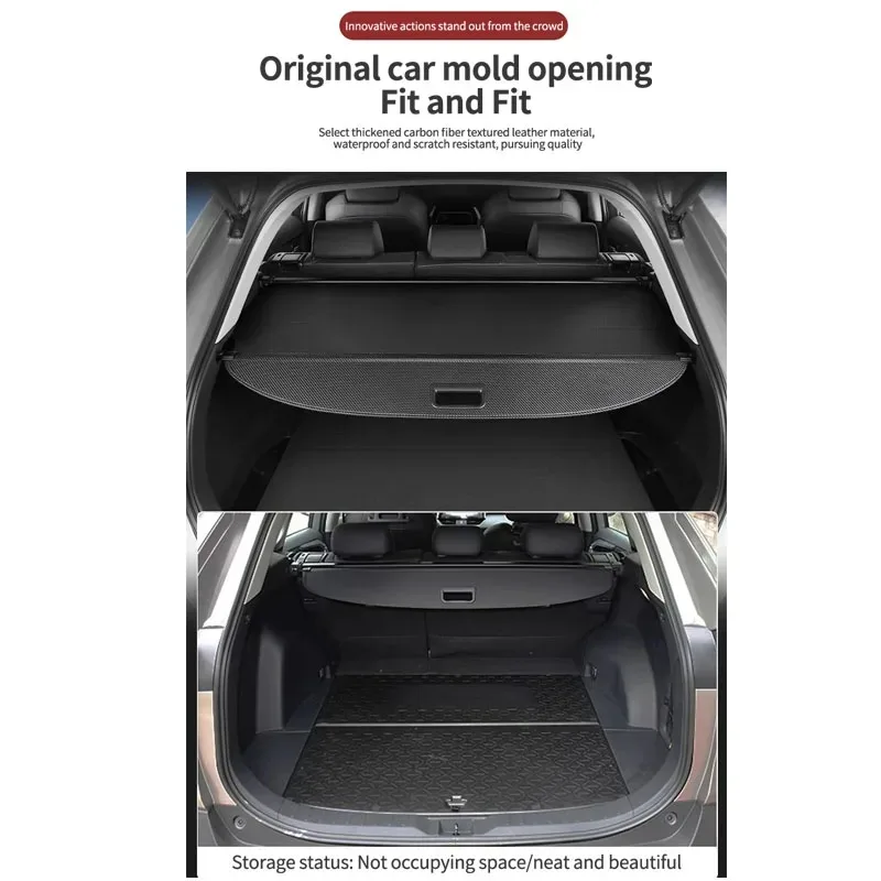 Шторка багажника автомобиля для Chery Tiggo 8 Pro Max 2020 2021 2022 2023 Специальный грузовой чехол Хранение багажа Задний багажник Лоток Аксессуары - 4