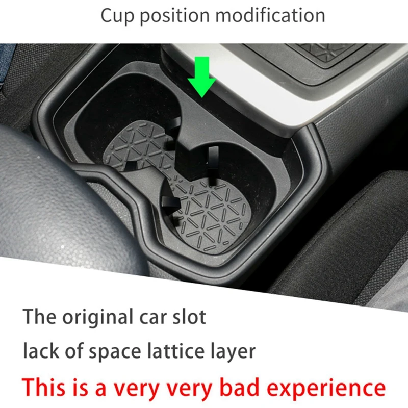 2 шт. для Toyota RAV4 2019 2020 Автомобильные аксессуары: 1 шт. Органайзер для центральной консоли и 1 шт. Автомобильный подстаканник для хранения - 3