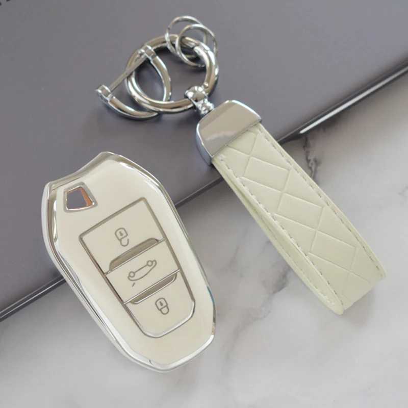 Новый чехол для дистанционного ключа из ТПУ для Peugeot 308 408 508 2008 3008 4008 5008 Citroen Picasso DS3 DS4 DS5 C4 C4L C6 C3-XR - 1
