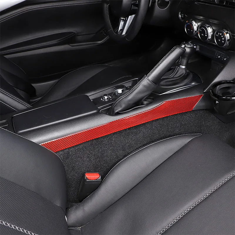  Наклейка на боковую отделку переключения передач в центре автомобиля для Mazda MX-5 2016-2023 Мягкие автомобильные аксессуары из углеродного волокна - 3