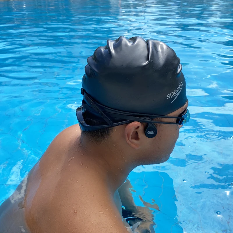 Лучшие наушники для плавания с костной проводимостью Беспроводные подводные гарнитуры с FM-радио, предназначенные для тренировок по плаванию - 3