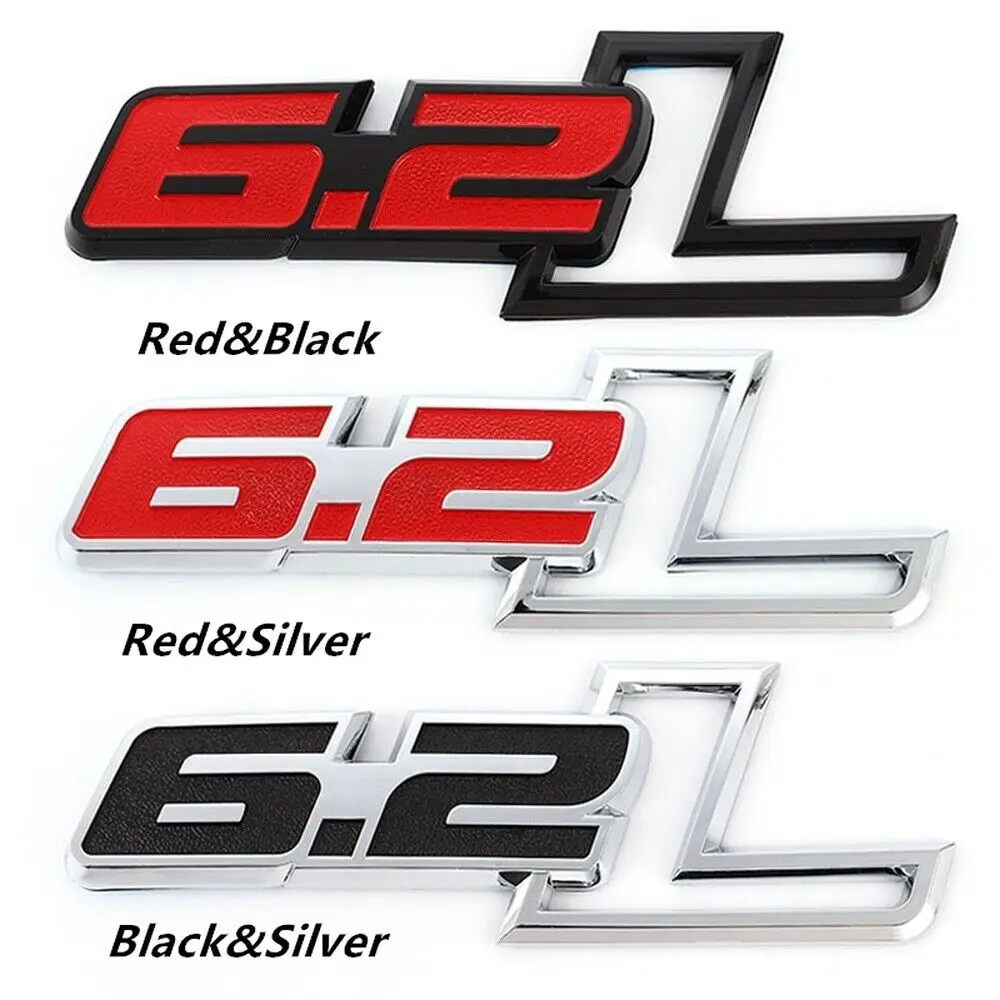 6.2L 3D Кузов автомобиля L/R Fender Эмблема Эмблема Украшение Наклейка для F150 Raptor SVT - 1