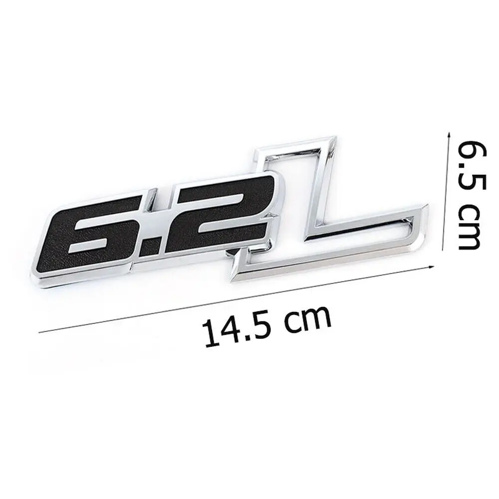 6.2L 3D Кузов автомобиля L/R Fender Эмблема Эмблема Украшение Наклейка для F150 Raptor SVT - 2