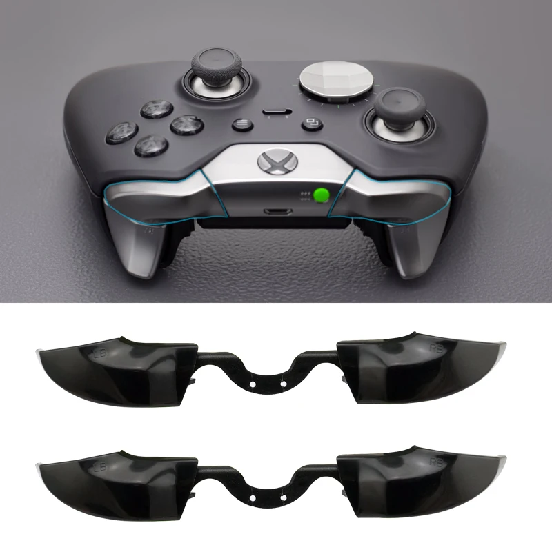 Black Lb Rb Бамперы Кнопка Ремонтный комплект Замена джойстика для контроллера Xbox One и Elite Gamepad с портом 3,5 мм - 1