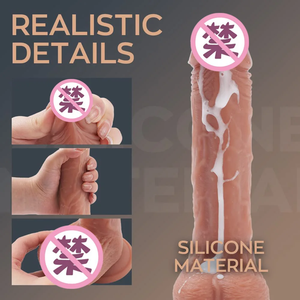 Силиконовый вибратор для имитации пениса, телескопическая зарядка, качающийся мастурбатор, поддельный пенис, женские сексуальные товары для взрослых - 1