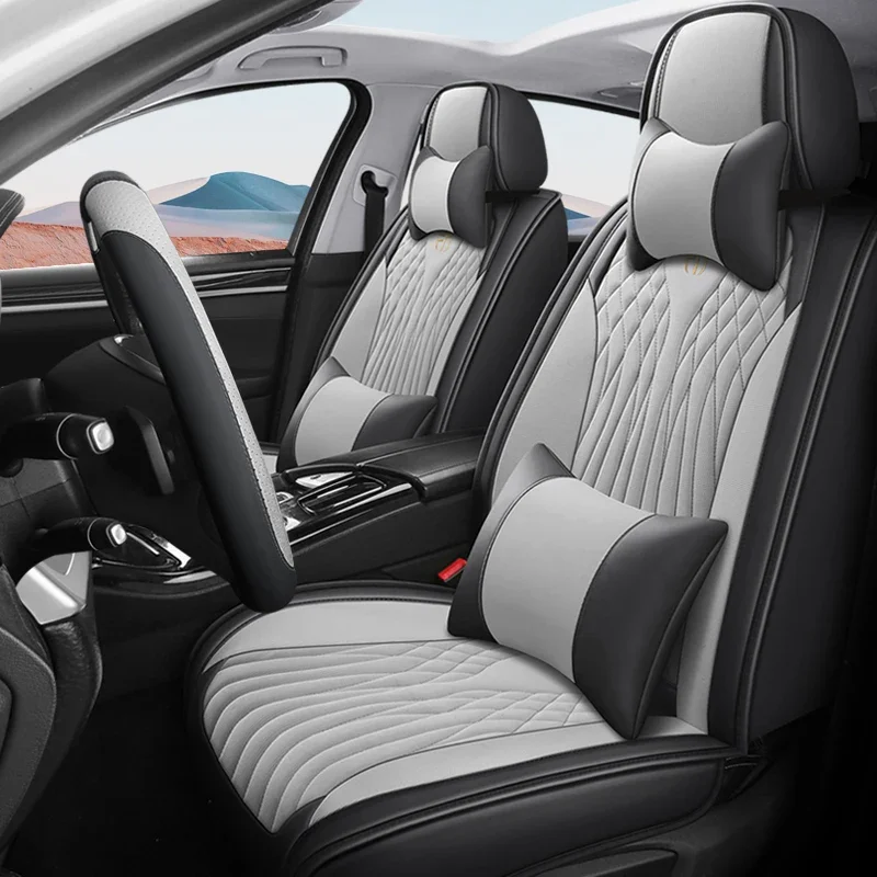 Универсальный чехол на сиденье из искусственной кожи для MG Все модели автомобилей ZS EV GT EHS RX5 MG4 MULAN MG5 MARVEL R MG6 auto Аксессуары для интерьера - 0
