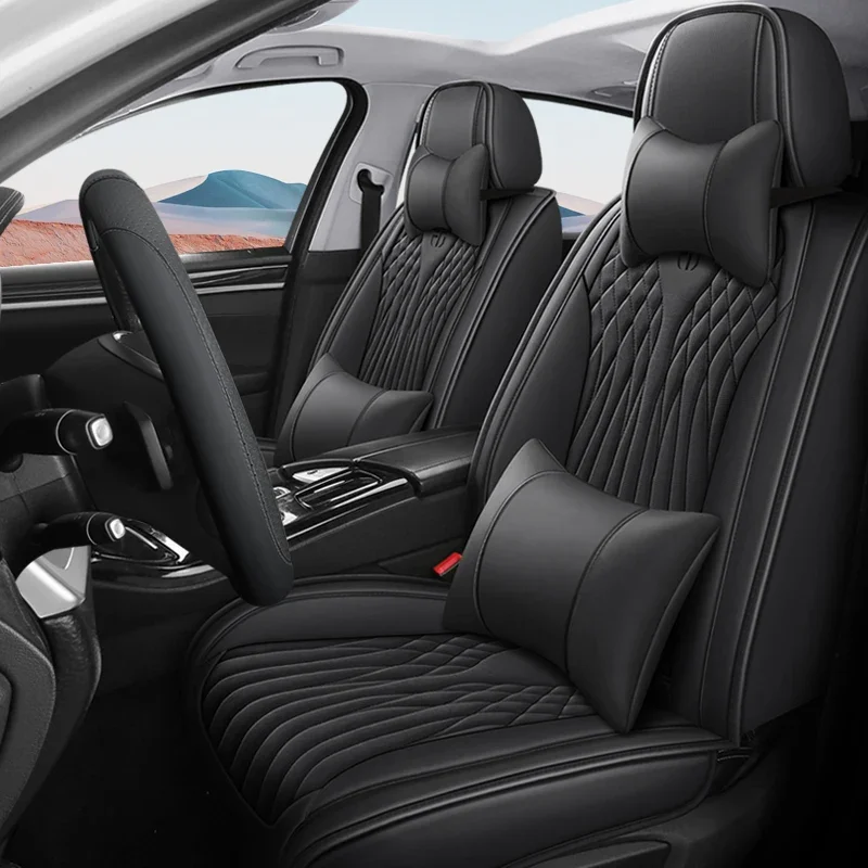 Универсальный чехол на сиденье из искусственной кожи для MG Все модели автомобилей ZS EV GT EHS RX5 MG4 MULAN MG5 MARVEL R MG6 auto Аксессуары для интерьера - 2