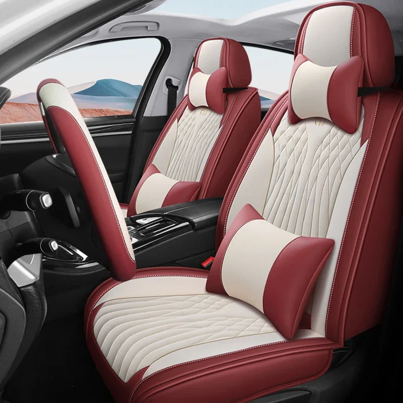 Универсальный чехол на сиденье из искусственной кожи для MG Все модели автомобилей ZS EV GT EHS RX5 MG4 MULAN MG5 MARVEL R MG6 auto Аксессуары для интерьера - 5