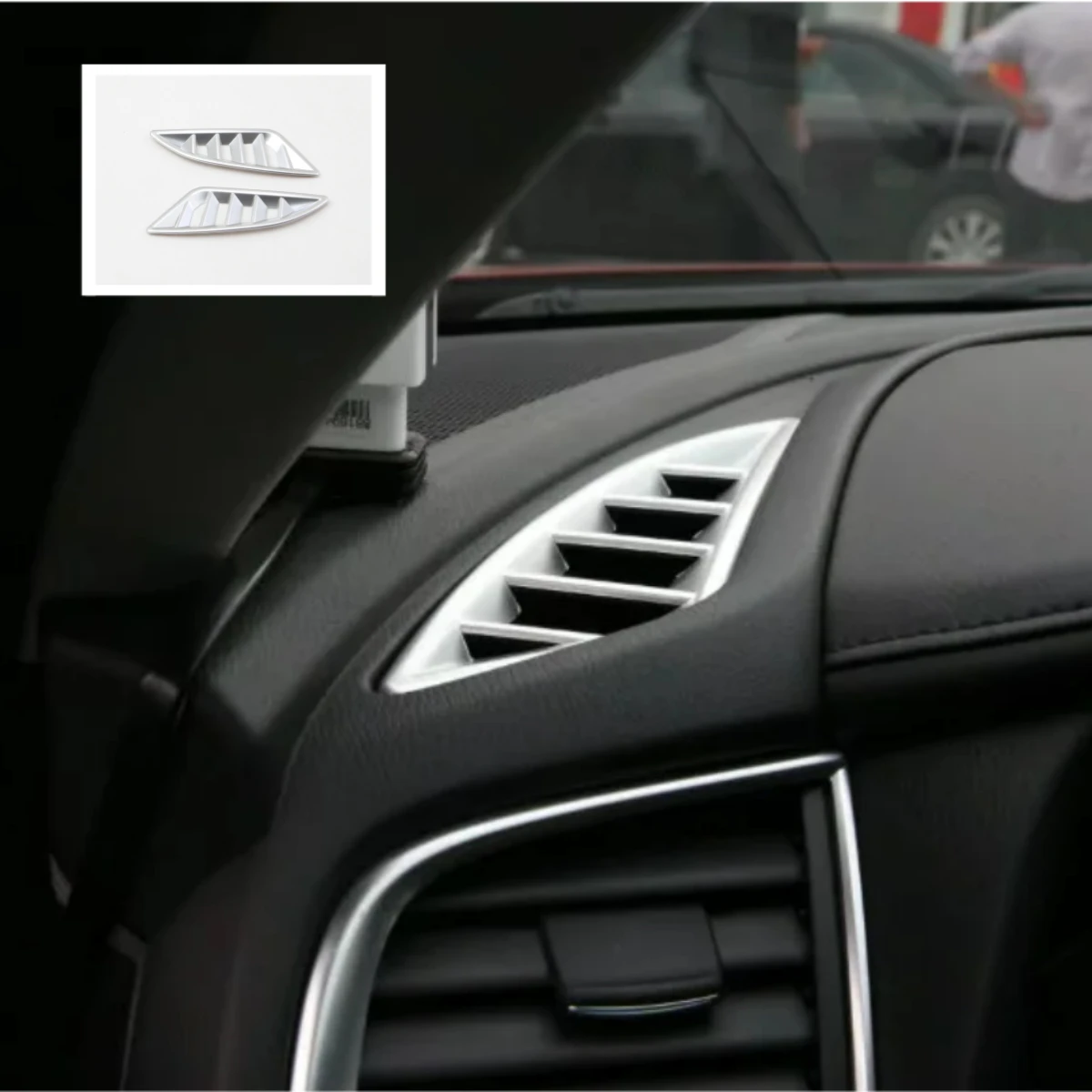 ABS Хромированная коробка передач Переключение передач Коробка передач Центральная крышка управления Отделка для Mazda 6 Atenza 2017 2018 LHD Аксессуар для интерьера - 1