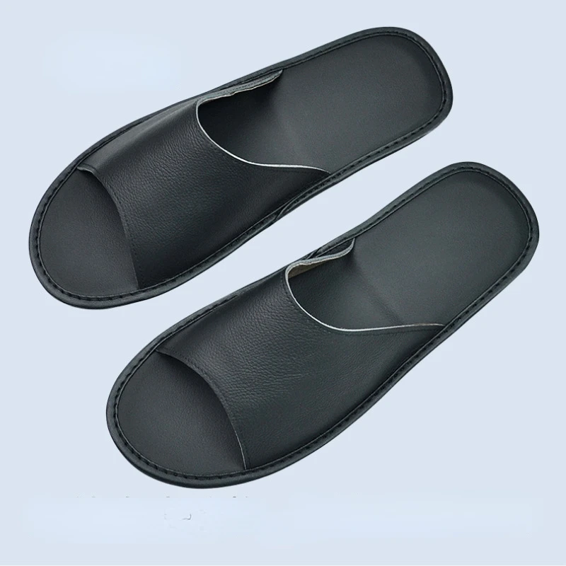 летние кожаные тапочки для мужчин и женщин для дома дома для дома Женские роскошные мягкие туфли на плоской подошве тапочки для прохладных сандалий домашняя обувь - 5