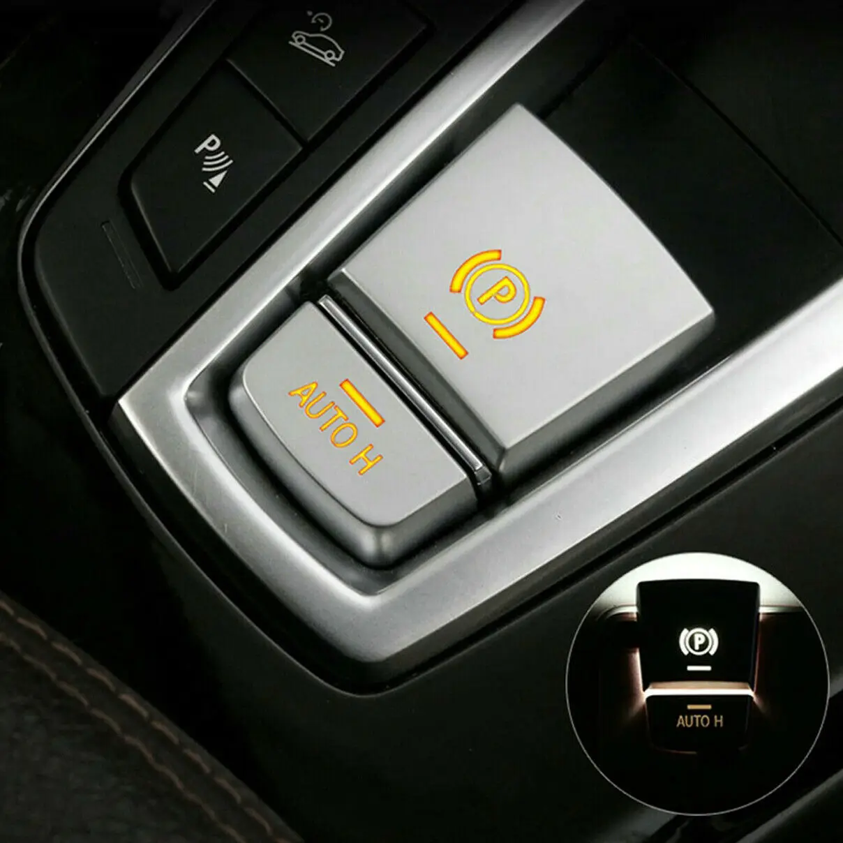Ручная тормозная кнопка автоматического удержания Крышка переключателя для BMW 5 6 7 X3 X5 X6 F10 - 3