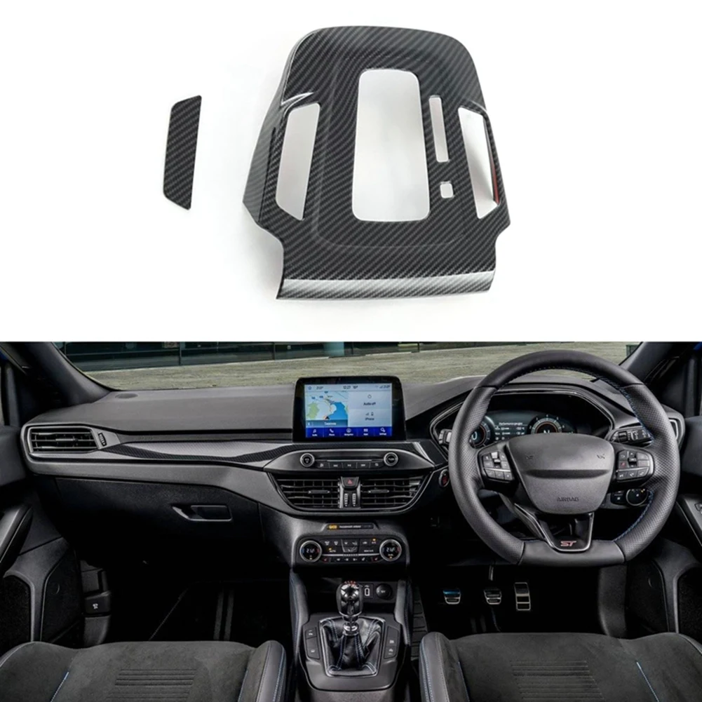  Автомобильная наклейка на панель центрального управления переключением передач из углеродного волокна Модификация интерьера для Ford Focus 2022 2023 - 1
